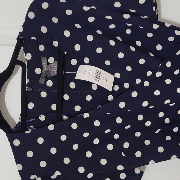 Navy polka dot dress - Picture 2 of 2